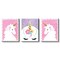 Big Dot of Happiness Rainbow Unicorn - Baby Girl Nursery Wall Art and Kids Room Decorations - Gift Ideas - 7.5 x 10 inches - Set of 3 Prints